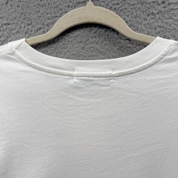 NWT DAYDREAMER Gingham Heart Sleeve Patch Long Sleeve Tee Vintage White One Size - Picture 16 of 16